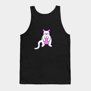 Funny Cat Cartoon Cute Kitten Pet Tank Top